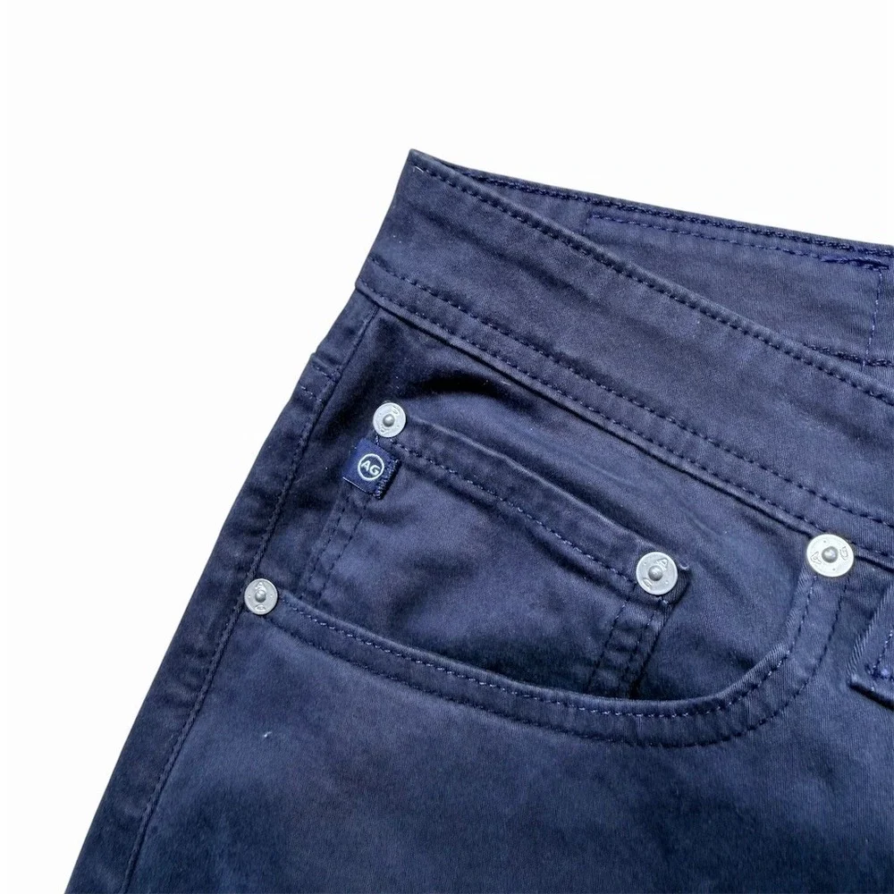 AG Graduate Jeans Mens 34 Navy Blue Slim Tapered 5-Pocket Inseam 32